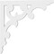 Ekena Millwork Vienna Architectural Grade PVC Bracket, 5/8"W X 14"D X 14"H BKTP01X14X14VI - alternate 4